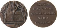 Städte Medaille Bronze Nussbaum (Enzkreis) - auf den 1100 Jahrestag, Kirche im Wald / Mehrzeiler, ca. 50 MM -