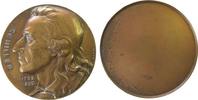 Schiller Medaille Bronze Schiller Friedrich (1759-1805), Dichter, Büste nach links -daneben Lebensdaten, einseitig , v. M u. W. St., ca. 60 MM -