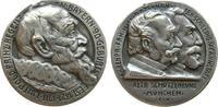 München Medaille Bronze versilbert Luitopld Prinzregent von Bayern, auf seinen 90. Geburtstag - vom Altbayrischen Schützenbund München, v. Heinlo -