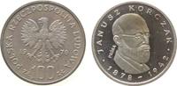 Polen 100 Zlotych Ag Janusz Korczak, Patina, Probe -