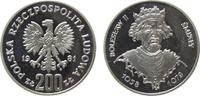Polen 200 Zlotych Ag Boreslaw II Smialy 1039-1058, Parchimowicz 312, feine Kratzer -