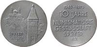 Speyer Medaille Silber Speyer - auf das 10-jährige Bestehen der Numismatischen Gesellschaft, Speyer mit Dom / Mehrzeiler, Entwurf. V. Sohn, ca. -