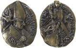 Vatikan Medaille Bronze Paul VI (1963-1978) - auf die Zunahme der Priesterberufungen, AN VI (1968/69), Brustbild mit Tiara nach rechts / Christus -