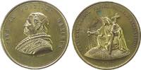 Vatikan Medaille Bronze vergoldet Pius IX (1846-78) - auf den Beginn des 1. Vatikanischen Konzils, anderes Brustbild, Büste nach links / Ecclesia -