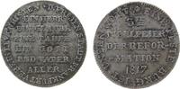 Reformation / Religion Medaille Silber Frankfurt - auf die 300 Jahrfeier der Reformation, Silberabschlag des Doppeldukaten, Schnell 286, ca. 25,8 MM, ca. 5,2 Gr -
