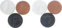 Porzellan 3 x 100 rotes + schwarzes Majolika, Porzellan Waiblingen - Barbarossa, rot = ca. 41 MM, schwarz = ca. 41,5 MM, weiss = ca. 43,5 MM -