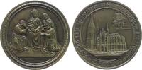 Köln Medaille Bronze Köln - auf den 700. Jahrestag der Grundsteinlegung 1248, Domansicht von Südosten / Hl. Maria mit dem Jesuskind - daneben -