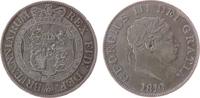 GB Großbritannien ab 1708 1/2 Crown Ag Georg III, winziger Randstoß, Patina, kleine Druckstelle -