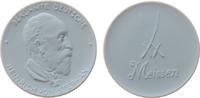 Porzellan Medaille Porzellan weiß Stephan Heinrich von (1831-1897) - deutscher Generalpostdirektor, aus der Serie Berühmte Deutsche, Büste nac -