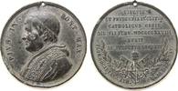 Vatikan Medaille Zinn Pius IX (1846-78) - auf seinen Tod, Brustbild nach links / Mehrzeiler über Wappen, ca. 51 MM, gelocht -