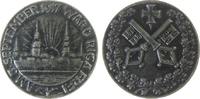 erster Weltkrieg Medaille Eisen geschwärzt Riga - auf die Befreiung von Riga, Stadtansicht / Stadtwappen, ca. 45 MM -