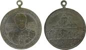 vor 1914 tragbare Medaille Bronze versilbert Ernst von Hohenlohe-Langenburg (1900-1905) - auf seine Regentschaft, Regierungsverweser, Brustbild von vorn / -