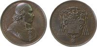 Frankreich Medaille Bronze Belmas Ludwig (1757-1841) - auf seinen Tod, Bischof von Cambrai, Brustbild nach rechts / Wappen, v. Depaulis, ca. 53 MM, -