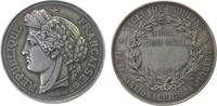 Frankreich Medaille Silber Moulins - auf die nationale Ausstellung, Kopf der Marianne nach links / Umschrift - unvollendetes Datum - leeres Gravurfe -