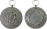 Frankreich tragbare Medaille Bronze versilbert Schützenfest - Frankreich und Kolonien, Concours National de Tir - de France et des Colonies, la France mit Fa -