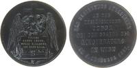 Wien Medaille Bronze Wien - auf die Opfer des Wiener Ringtheater Brandes, zwei Engel umarmen ein Kreuz - darunter Schrifttafel / Schrift, v. P -