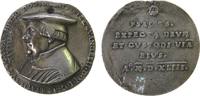 Frankreich Medaille versilbert Hedio Caspar (1494-1552) - Historiker, Theologe und Reformator, Brustbild mit Mütze nach links / Schrift, v. F. Hagen -