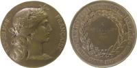 Frankreich Medaille Bronze Bildungsministerium - meteorologische Zentrale, Büste der Marianne nach rechts / Gravur: Mr. Leulliot - Ministere de l'in -
