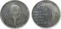 Türkei 50 Lira Ag 50.Jahrestag Republik -