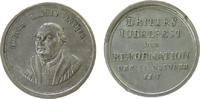 Reformation / Religion Medaille Silber Luther Martin (1483-1546) - auf die 300 Jahrfeier der Reformation am 31 Oktober 1817, unsigniert, ca. 24 MM, ca. 5,1 Gram -