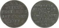Reformation / Religion Medaille Silber Luther Martin (1483-1546) - auf die 300 Jahrfeier der Reformation in Darmstadt, beiderseits Schrift, Silberabschlag des D -