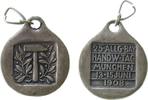 München Medaille WM-Guß München - 25. Allgemeiner Bayerischer Handwerker Tag, Hammer mit Lorbeerzweichen vertieft im Viereck / Mehrzeiler vertief -