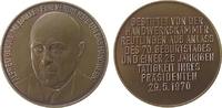 Städte Medaille Bronze Reutlingen - auf den 70. Geburtstag von Herrn Geisel Alfred, Brustbild halblinks / Mehrzeiler, ca. 60 MM, Original Etui -
