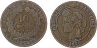 Frankreich 10 Centimes Br Ceres, A (Paris) -
