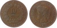 Frankreich 10 Centimes Br Ceres, A (Paris) -