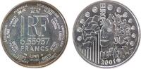 Frankreich 6.55957 Francs Ag Europäische Währungsunion, Patina -