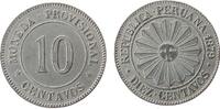 Peru 10 Centavos KN Sonne, feine Kratzerchen -