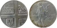 Ungarn 200 Forint Ag Pal Szinyei Merse, Maler, etwas fleckig -