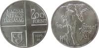 Ungarn 200 Forint Ag Pal Szinyei Merse, Maler, etwas fleckig, etwas berieben -