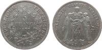 Frankreich 5 Francs Ag Herkulesgruppe, A (Paris) -