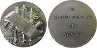 Frankreich Medaille Silber Generalrat der Vogesen, Le Conseil General des Vosges, Wappenband über Bäumen / Schrift, v. Jamal, ca. 49 MM, ca. 71,4 Gr -