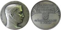 Sport Preismedaille o.J. WM Süddeutscher Fussball und Leichtathletikverband, Frühjahrswaldlauf 1. Sieger, belorbeerte Büste nach rechts / Verband...