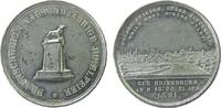 Städte Medaille Zinn Braunschweig - auf die 1000 Jahrfeier, Stadtansicht / Löwe auf Podest, v. Petersen, ca. 40,5 MM, kleine Randfehler -