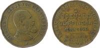 Städte Medaille Bronze Stuttgart - IX. Fachausstellung, L. Schuler Göppingen, Büste Wilhelm II. nach rechts / Schrift, v. Mayer und Wilhelm Stut -