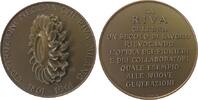 Italien Medaille Bronze Mailand - auf die Maschinienfabrik RIVA, Costruzioni Meccaniche Riva, Turbinenschaufelrad / Schrift, ca. 50MM -