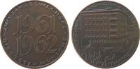 Neujahr Medaille Bronze Jahreswechsel - Wiederaufbau, Firmengebäude / 1961/1962, v. B.H. Mayer Pforzheim, ca. 50 MM vz-stgl