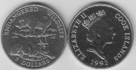 Cook Inseln 5 Dollar 1992 KN Takin (Rind) - Schön 216 vz-unc