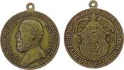 Heidelberg tragbare Medaille Bronze Friedrich Großherzog von Baden - auf das 500 Jubiläum der Universität Heidelberg, v. Lauer, ca. 33,5 MM, mehrere Randstöß -