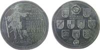 Städte Medaille Aluminium Meiningen - auf Schillers Räuber, v. König (?), ca. 41 MM, kleines Zainende -