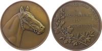 Tiere Medaille Bronze Bayern Freistaat - in Anerkennung der Zuchtleistung, Pferdekopf nach rechts / Schrift, ca. 51 MM -
