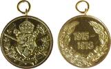 Bulgarien Medaille vergoldet für Kämpfer im ersten Weltkrieg, ca. 32 MM, ohne Band -