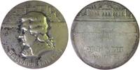 Musik Medaille Silber Gesangsverein österreichischer Eisenbahnbeamten in Wien - auf den 50. Jahrestag, Büste Mozart Amadeus nach rechts / Mehrz -
