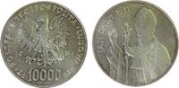 Polen 10.000 Zlotych Ag Papst Johannes Paul II -