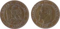 Frankreich 2 Centimes Br Napoleon III, BB (Strasbourg), Gad.104 -