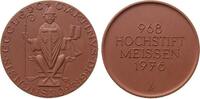 Porzellan Medaille Böttger Steinzeug Meißen - Siegel des Bischofs Martin (1170-1190), ca. 65,5 MM -
