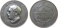 München Medaille Kupfer versilbert München - Porzellanhaus Dr. A. Zoellner, Büste von Geheimrat Dr. Hc. Philipp Rosenthal nach links / Schrift, c -